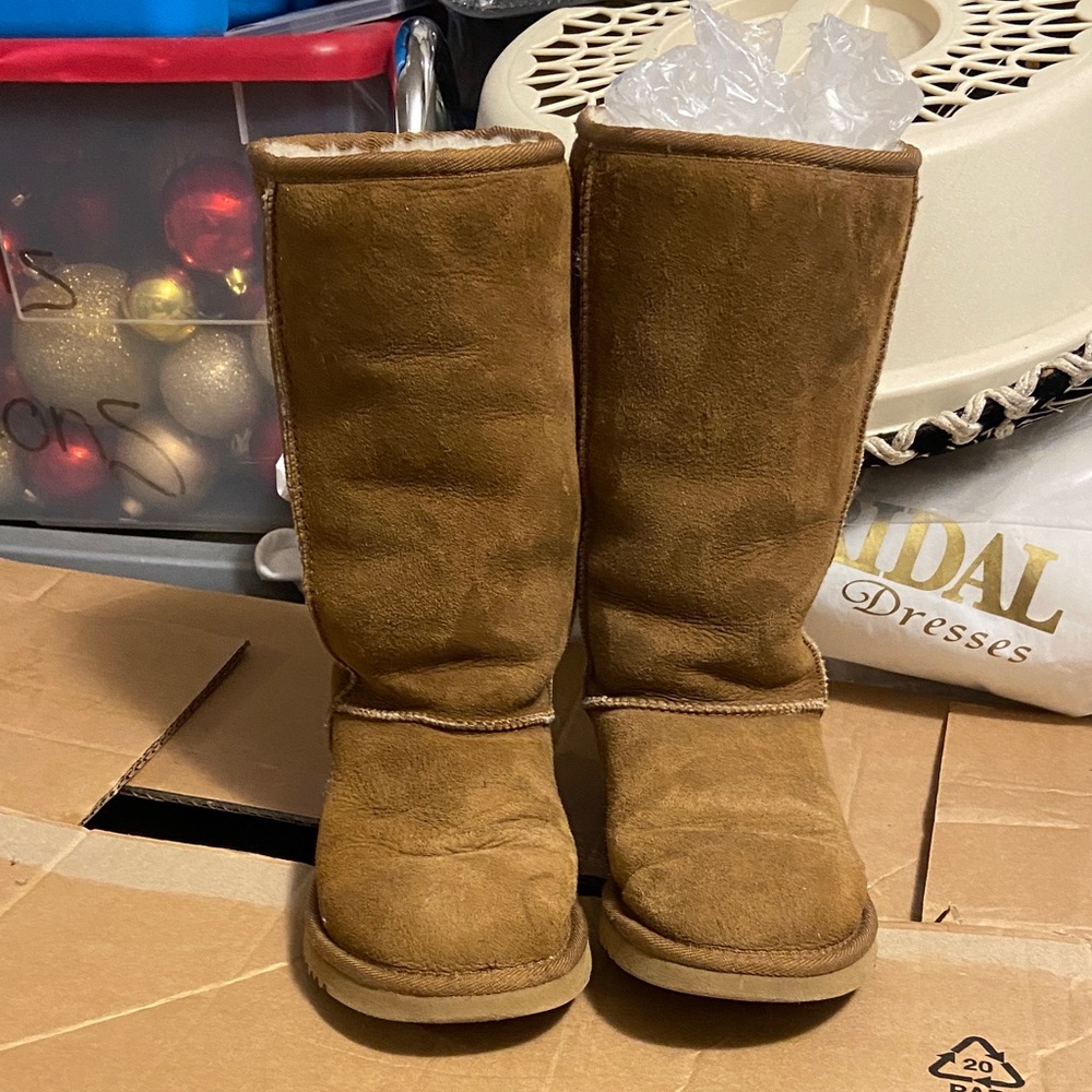 UGG Classic Tall Chestnut Suede Winter Boots